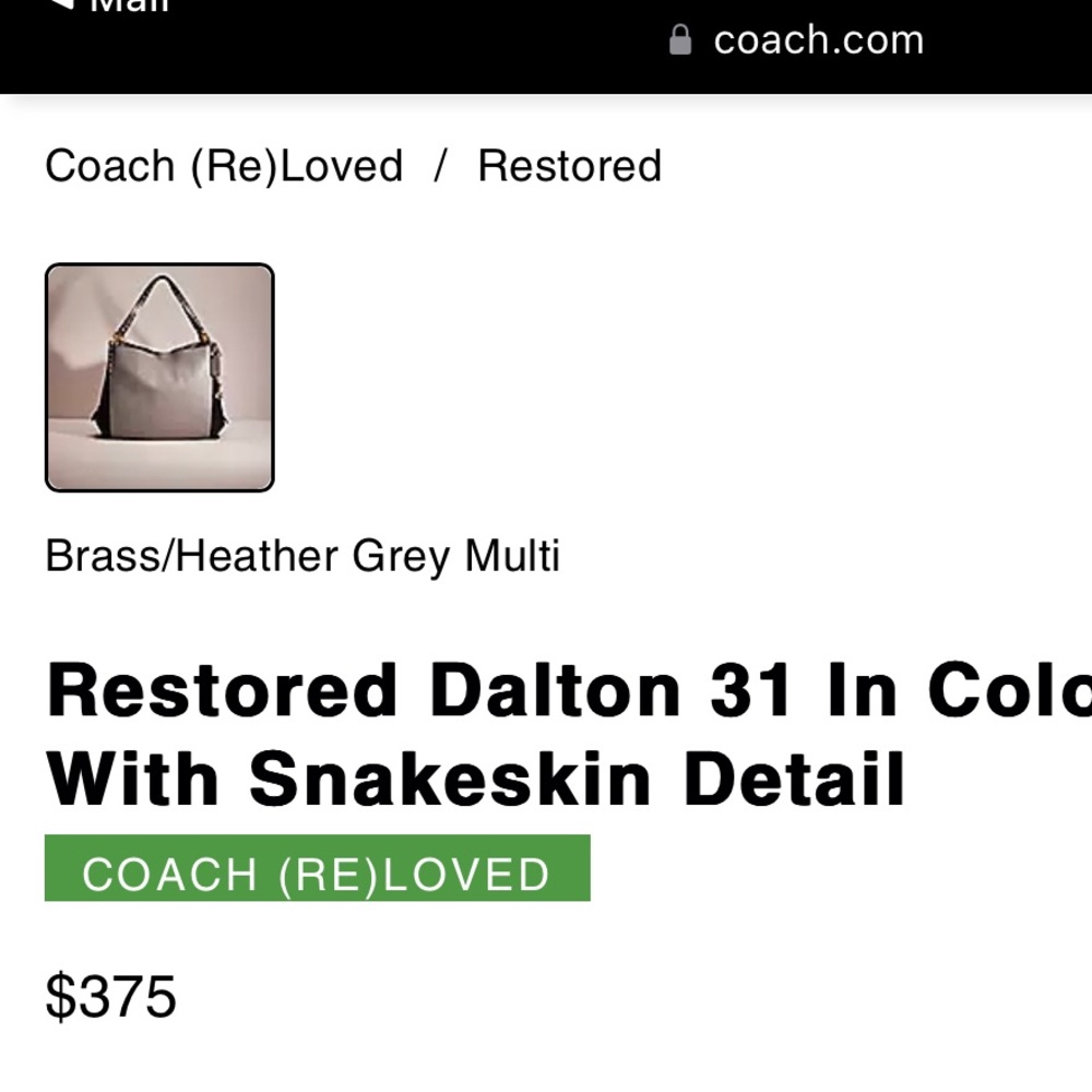 ✌🏼SOLD✌🏼 COACH Handbag Limited Edition Snake Skin & Suede Details - Picture 2 of 8